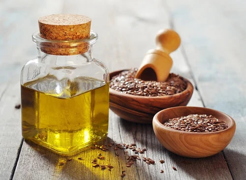 Wooden Cold Pressed Flaxseed Oil