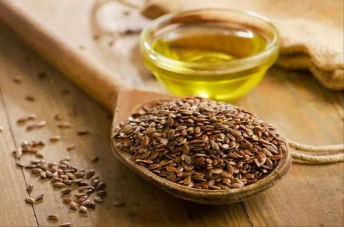Wooden Cold Pressed Flaxseed Oil
