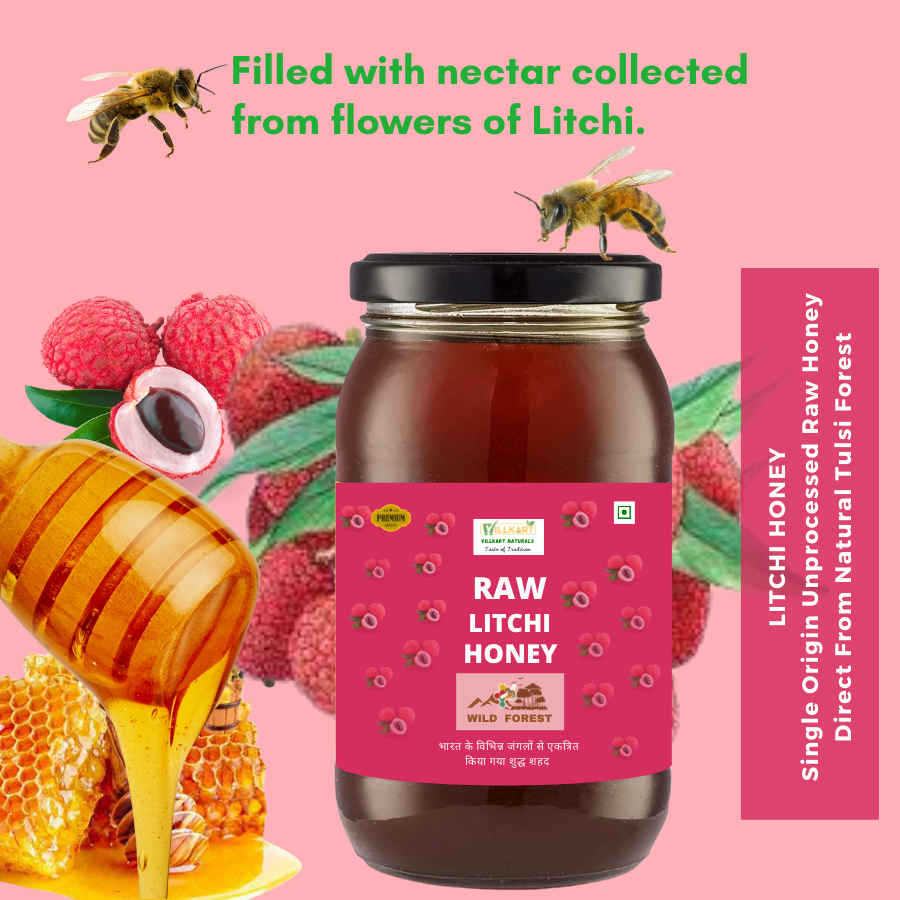 Raw Litchi Honey | 100% Pure Raw and Unprocessed Honey