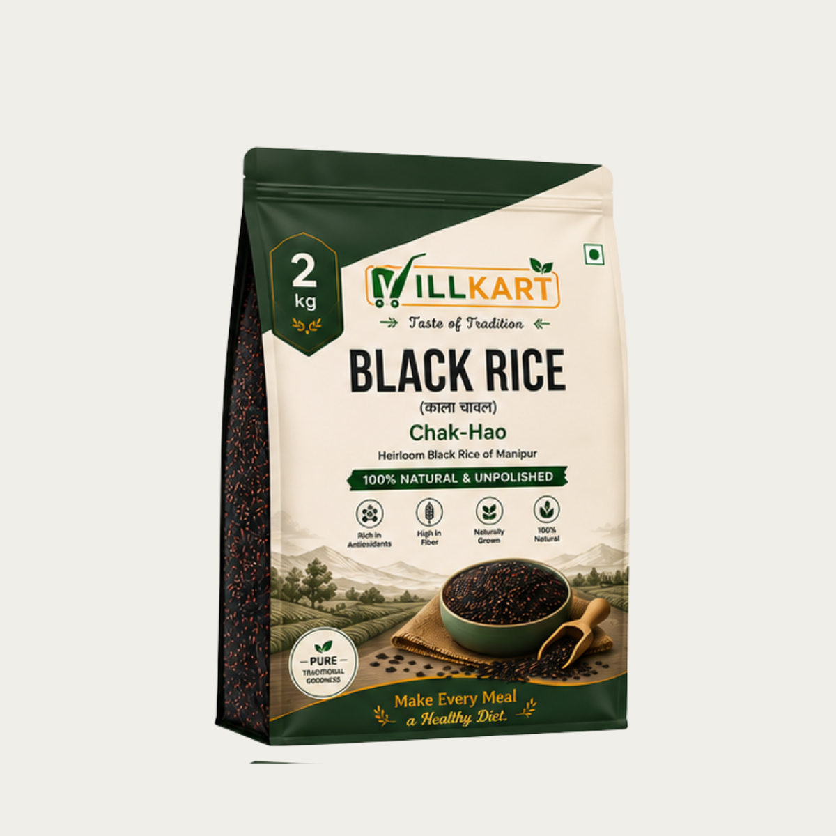 Black Rice (Manipur’s Traditional Chak Hao Rice) I Small Pack