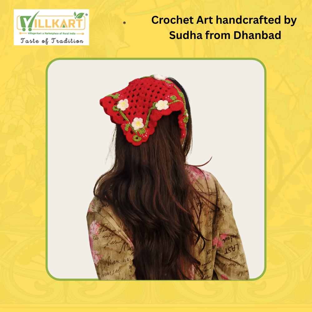 Handcrafted Crochet Bandana – Stylish, Soft & Sustainable Headwear
