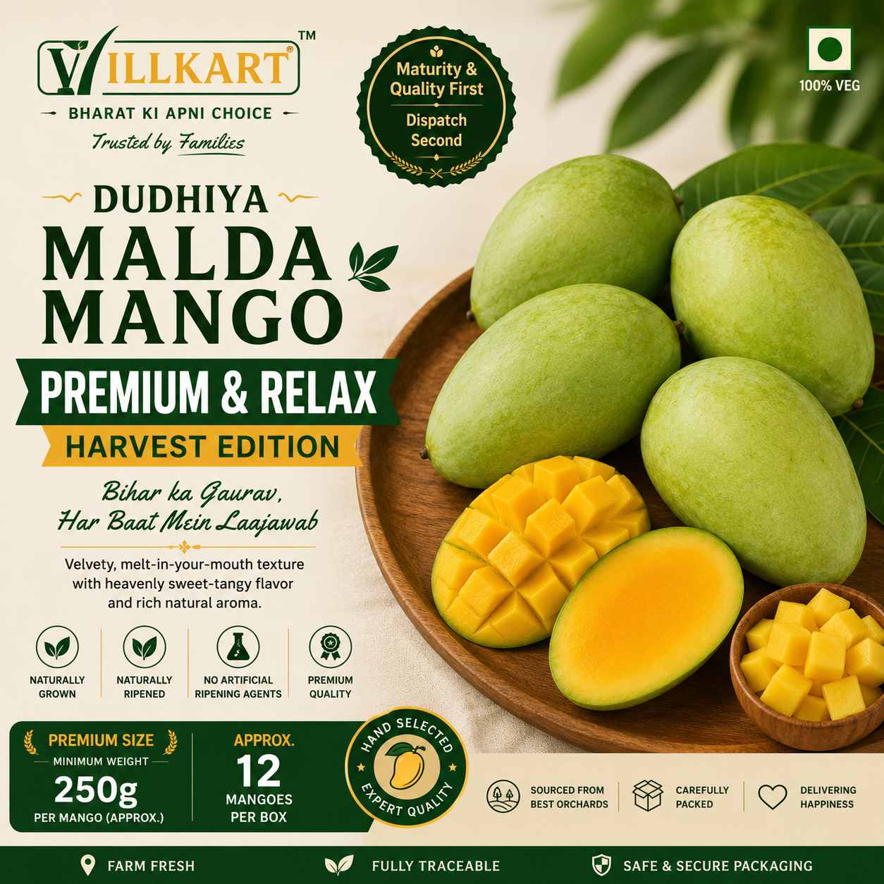Dudhiya Malda Mango – Premium & Relax Harvest Edition