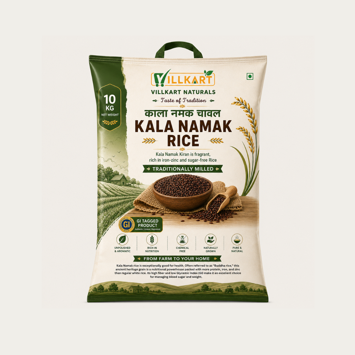 Pure Kala Namak (GI tagged) Rice | Small Pack