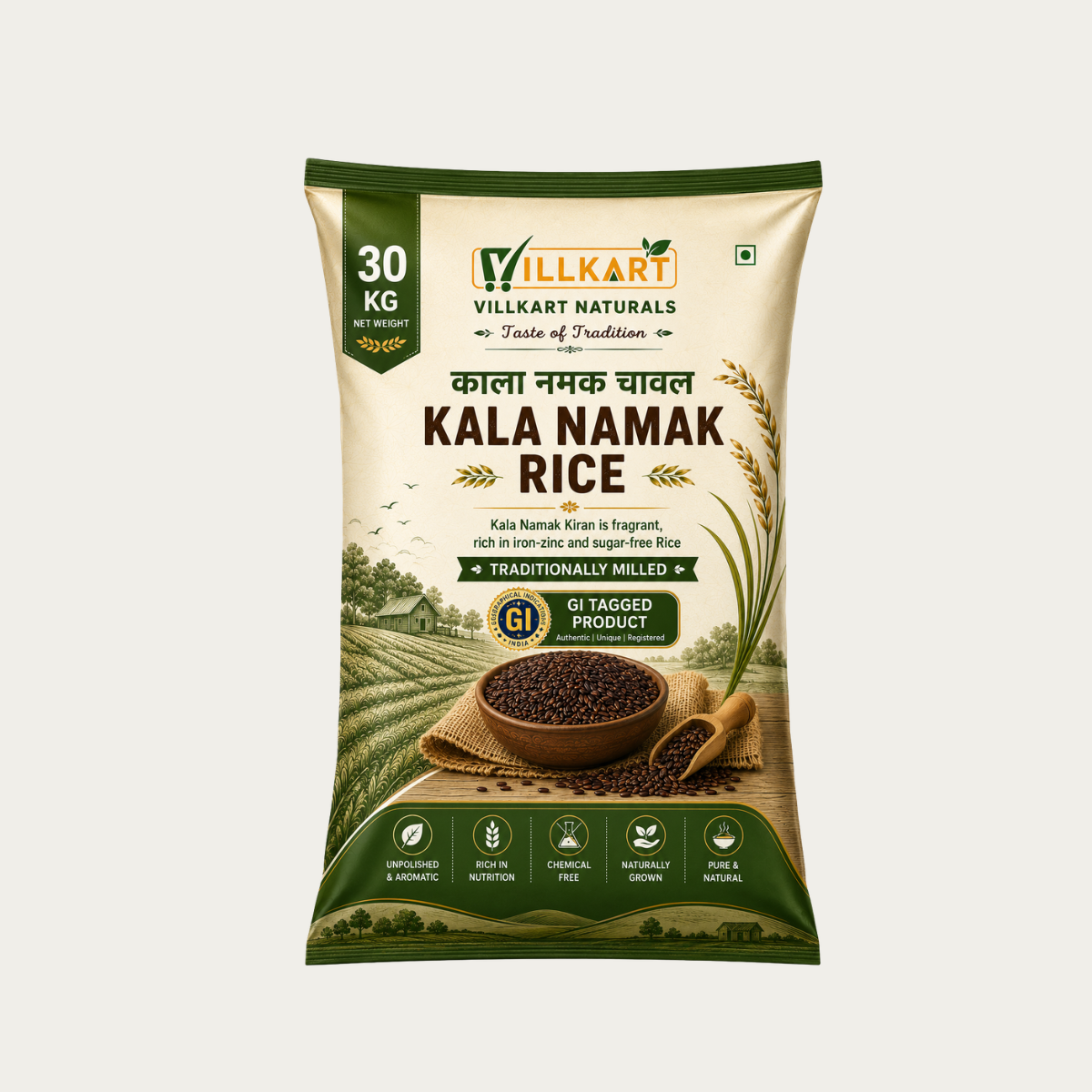 Pure Kala Namak (GI tagged) Rice | Big Pack