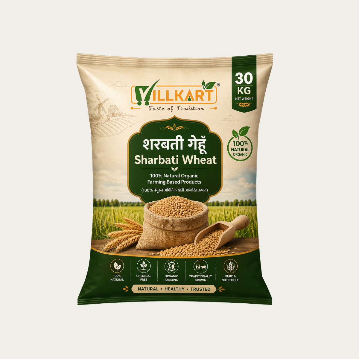 Sharbati Wheat Naturally Grown | Big Pack