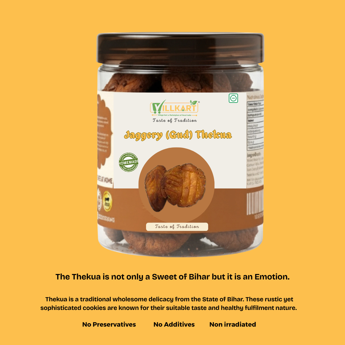 Desi Ghee GUD THEKUA (Cookie) | Aata & Jaggery
