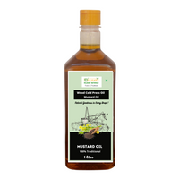 Wooden Cold-pressed black mustard Oil (1 Liter)