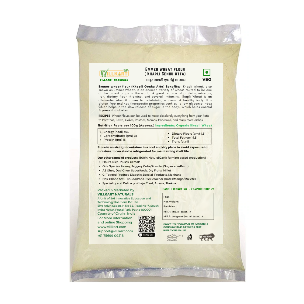 Khapli Emmer Wheat Flour/Atta