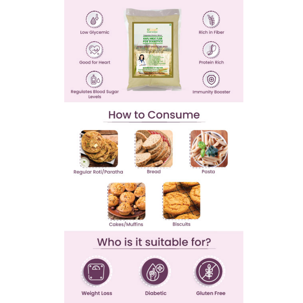 Khapli Emmer Wheat Flour/Atta