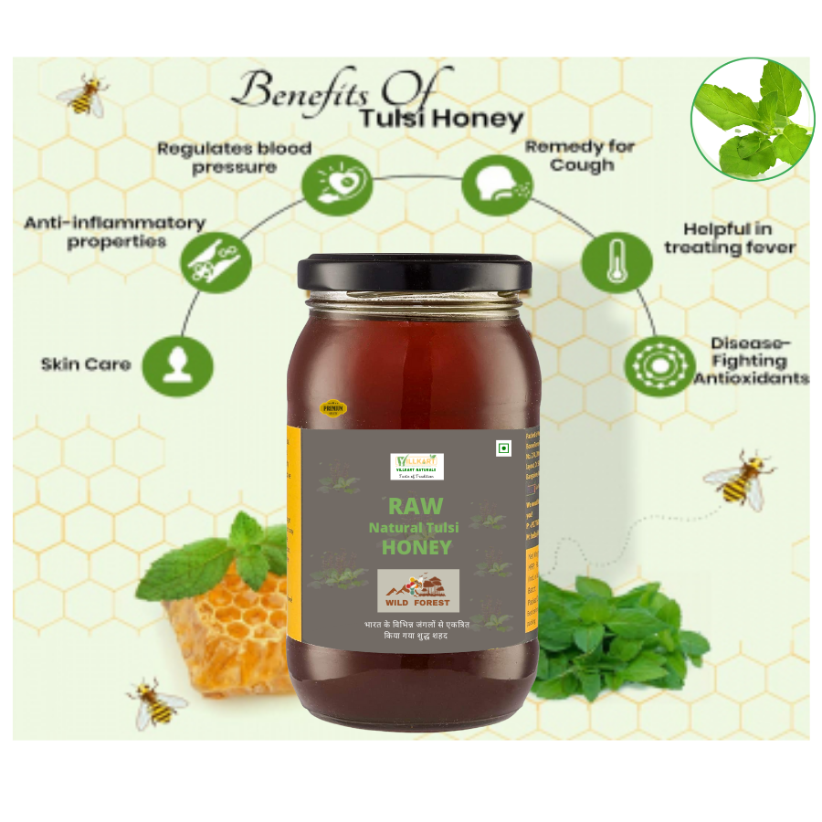 Raw Tulsi Honey | 100% Pure Raw and Unprocessed Honey