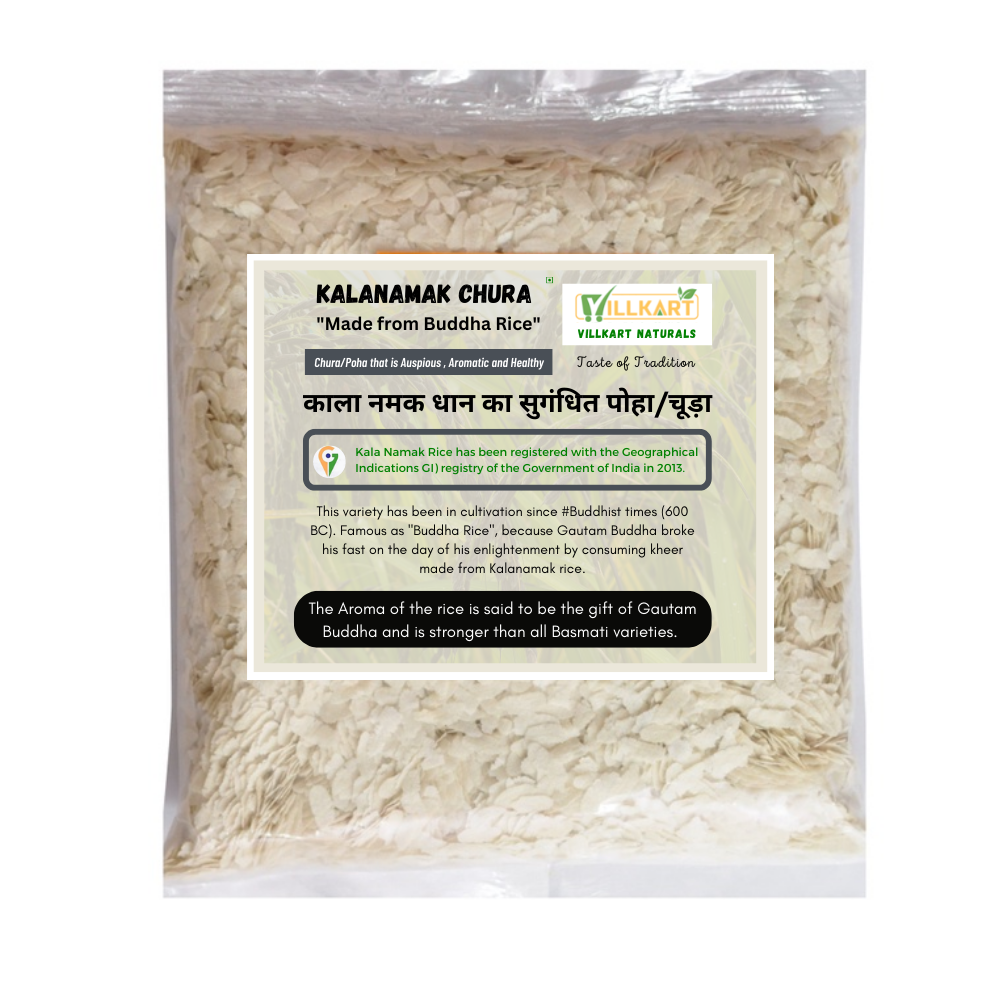 Kala Namak Aromatic Premium Chura/Poha | Made from Buddha Rice