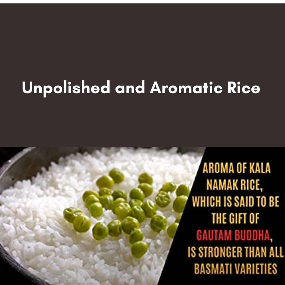 VILLKART NATURALS Pure Kala Namak Rice | Buddha Rice | Rare Ancient Aromatic | Diabetic Friendly